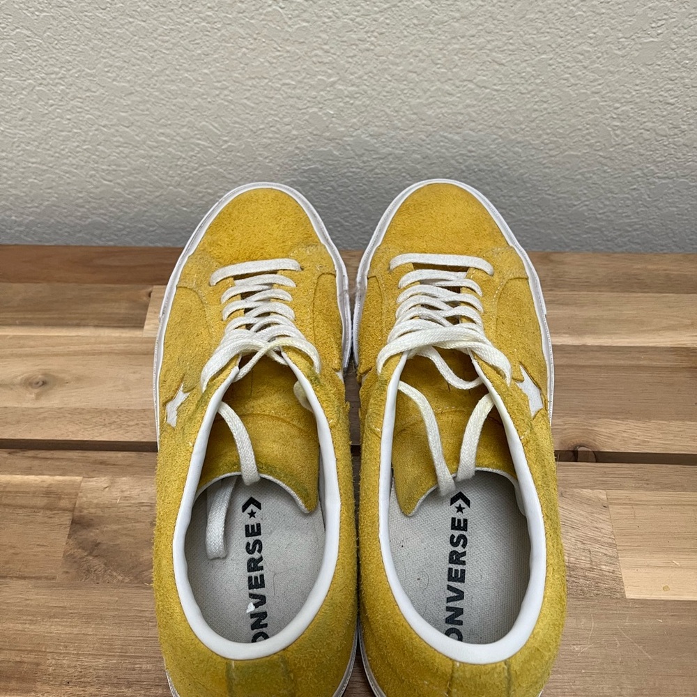 Converse Yellow Suede Sneakers - Picture 10 of 13